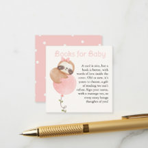 Cute Sloth Baby Girl Baby shower Livres pour bébé