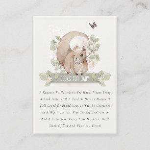 Carte D'accompagnement Cute Woodland Flora Squirrel Livres Pour Baby show