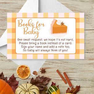 Carte D'accompagnement Cutie Pie En vichy Fall Baby showers Livres pour b