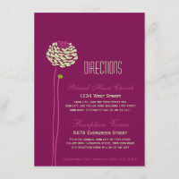 Dahlia Simple - Vert & Violet Instructions d'inser