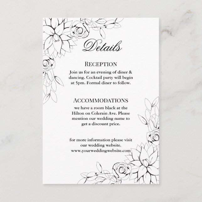 Carte d'accompagnement de couronne de Dahlia (Devant)