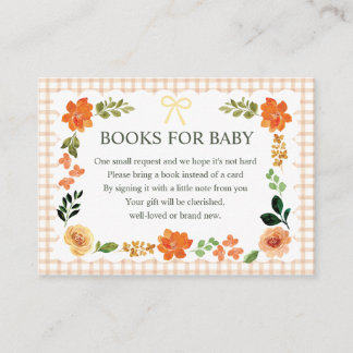 Carte d'accompagnement de douche bébé Gingham Latt
