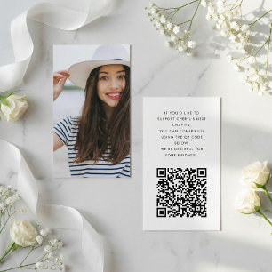 Carte d'accompagnement de fonds de graduation QR m