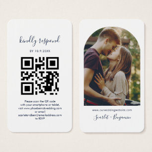 Carte d'accompagnement de site web de mariage avec