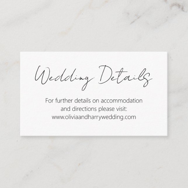 Carte d'accompagnement de site web de style écritu (Devant)