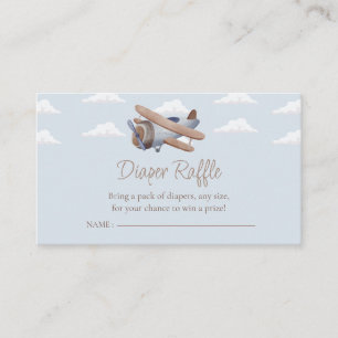 Carte D'accompagnement Déchets d'avion, Baby shower de voyage