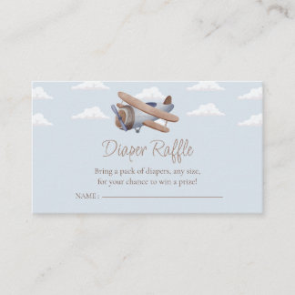 Carte D'accompagnement Déchets d'avion, Baby shower de voyage