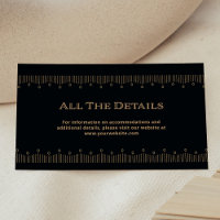 Déco moderne | Détails du Mariage noir et or