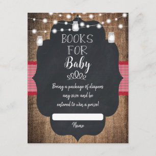 Carte D'accompagnement Demande de Baby shower BBQ BabyQ