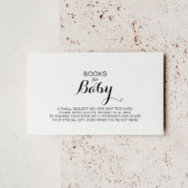 Carte D'accompagnement Demande de Baby shower de calligraphie moderne