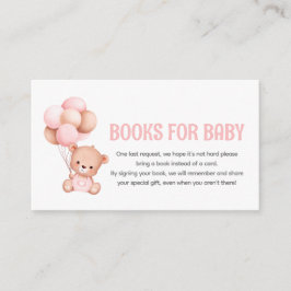 Carte D'accompagnement Demande de Baby shower de carnet de de l'ours en