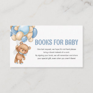 Carte D'accompagnement Demande de Baby shower de carnet de de l'ours en