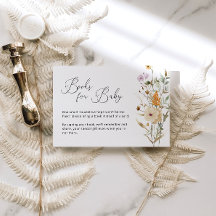 Demande de Baby shower de Fleur sauvage Boho