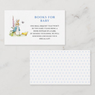 Carte D'accompagnement Demande de Baby shower de lapin Peter