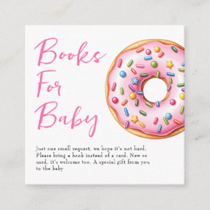 Carte D'accompagnement Demande de Baby shower de livres de Donuts à arros