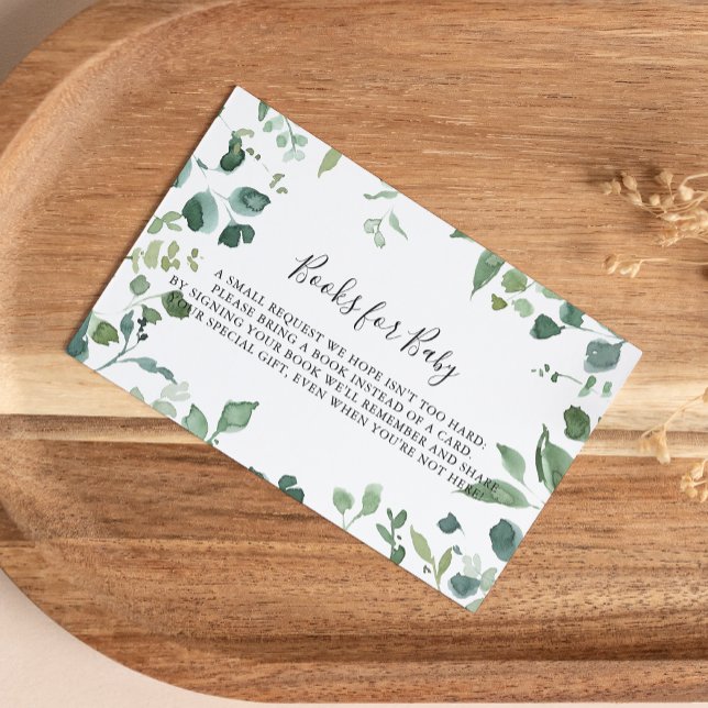 Carte D'accompagnement Demande de Baby shower de remplissage vert de scri (Créateur téléchargé)