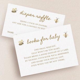 Carte D'accompagnement Demande de Baby shower Little Bee