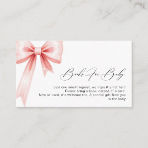 Carte D'accompagnement Demande de Baby shower pour Coquette rose moderne