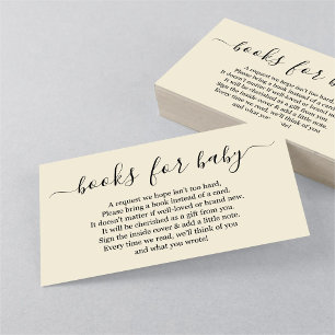 Carte D'accompagnement Demande de Baby shower - Simple