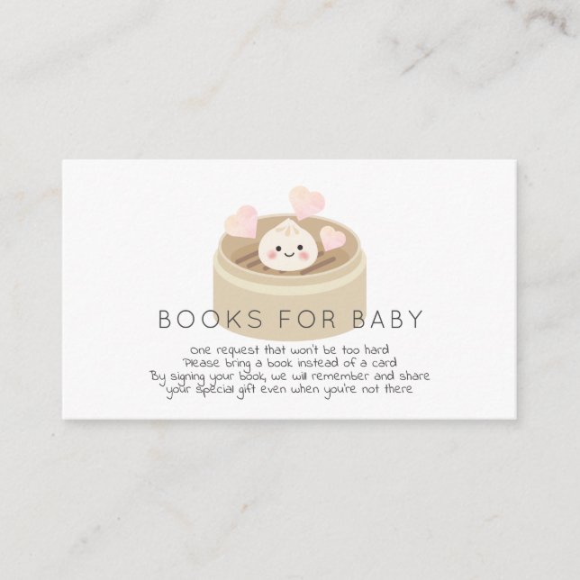 Carte D'accompagnement Demande de carnet de Baby showers de dépôt (Devant)