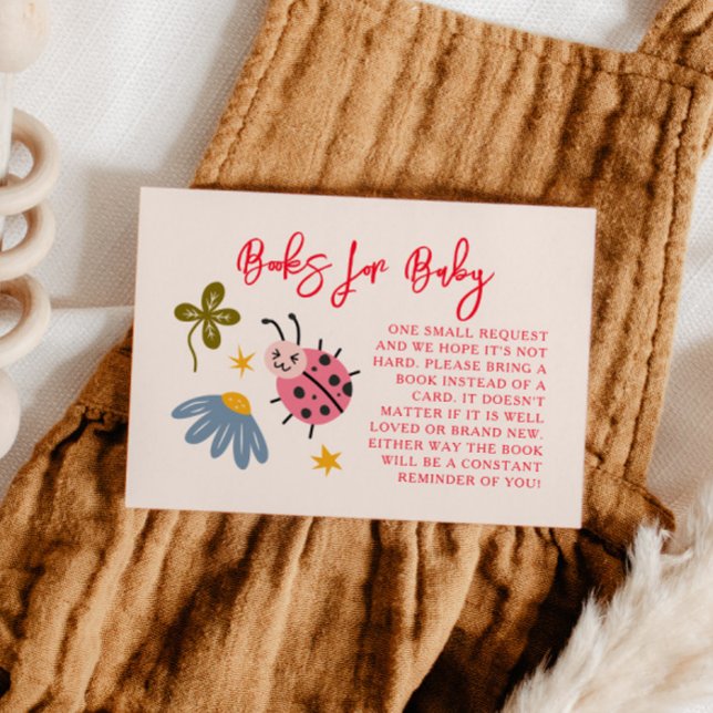 Carte D'accompagnement Demande de carnet de Baby showers de Ladybug (Créateur téléchargé)