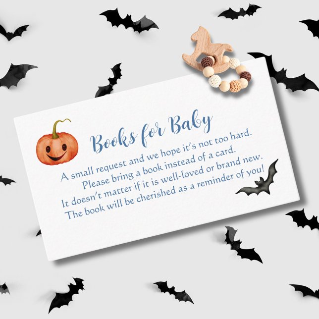 Carte D'accompagnement Demande de carnet de Baby showers Halloween Cute (Créateur téléchargé)
