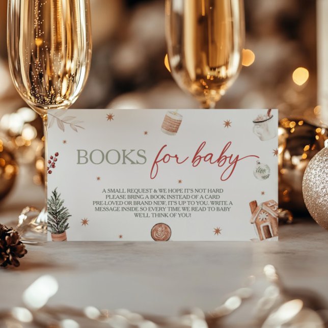 Carte D'accompagnement Demande de carnet de Baby showers père Noël (Créateur téléchargé)
