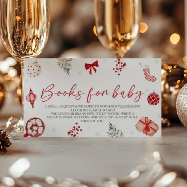 Carte D'accompagnement Demande de carnet de Baby showers père Noël (Créateur téléchargé)