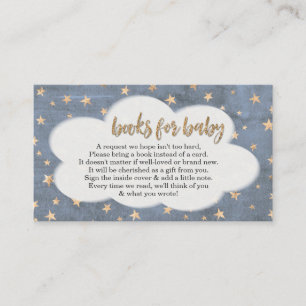 Carte D'accompagnement Demande de livre de l'invitation du baby shower du