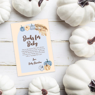 Carte D'accompagnement Demande de livre pour Baby Shower Bohème Pampas Ci