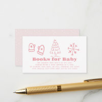 Demande de livre pour Baby Shower d'hiver dessinée