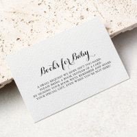 Demande de livre pour Baby Shower en calligraphie 