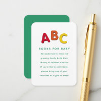Demande de livre pour baby shower mignon alphabet