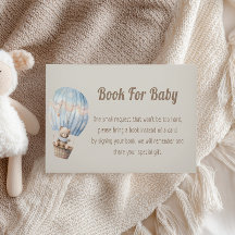Demande de livre pour Baby Shower Teddy Bear Air B