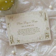 Demande de recette de douche de mariée enfilée d'a