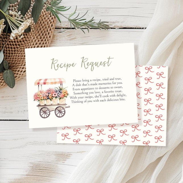 Carte D'accompagnement Demande de recette de Fête des mariées de marché f (Créateur téléchargé)