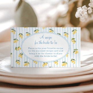 Carte D'accompagnement Demande de recette de Fête des mariées italienne c