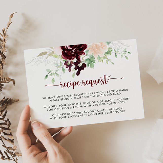 Carte D'accompagnement Demande de recette de mariage classique coloré sim (Créateur téléchargé)