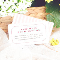 Demande de recette pour la douche de mariée aux ra