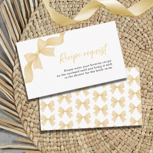 Carte D'accompagnement Demande de recette pour la fête de mariage de Gold
