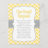 Demande de réservation Baby shower Chevron jaune e