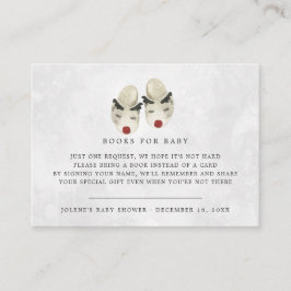 Carte D'accompagnement Demande de réservation | Baby shower de Noël Reind