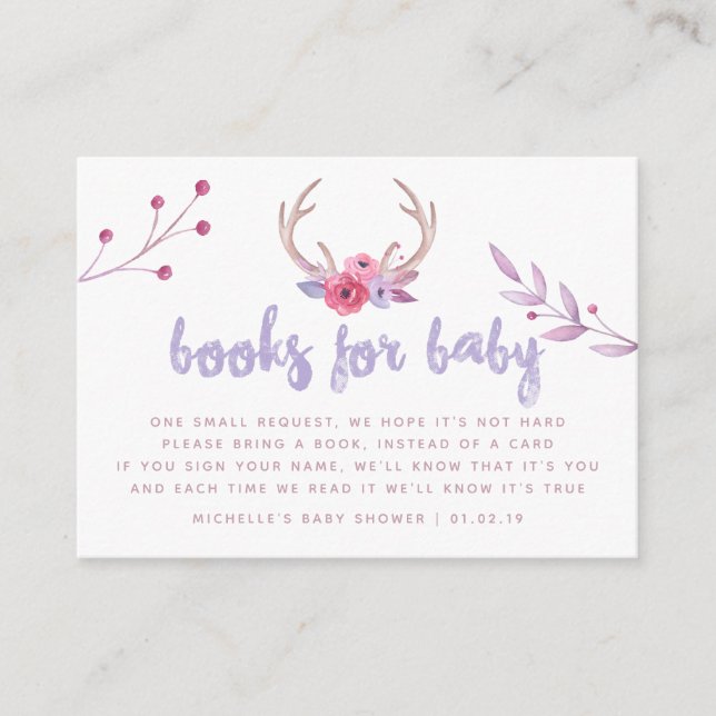 Carte D'accompagnement Demande de réservation de Baby shower de la tribu  (Devant)