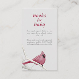 Carte D'accompagnement Demande de réservation de Baby shower d'oiseaux ca