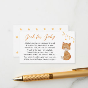 Carte D'accompagnement Demande de réservation de Baby shower Dreamy Fox