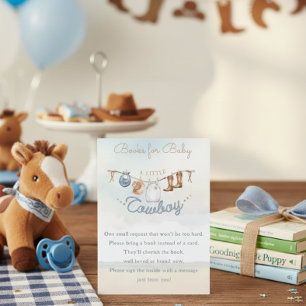 Carte D'accompagnement Demande de réservation de Baby shower Ouest Little