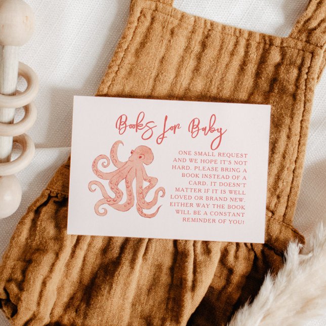 Carte D'accompagnement Demande de réservation de pieuvre rose (Créateur téléchargé)