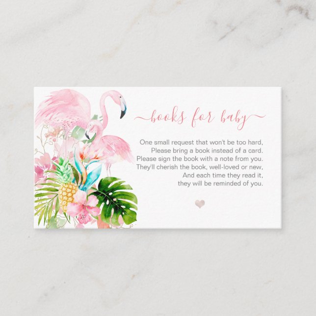 Carte D'accompagnement Demande de réservation PixDezines, Flamants roses  (Devant)