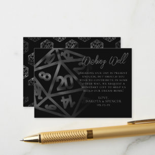 Carte D'accompagnement Dés RPG   Imaginaire Tabletop PnP Gamer Wishing we