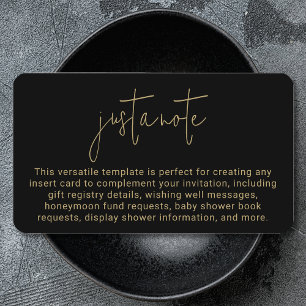 Carte D'accompagnement Design Moderne Et Minimaliste Simple À Noter